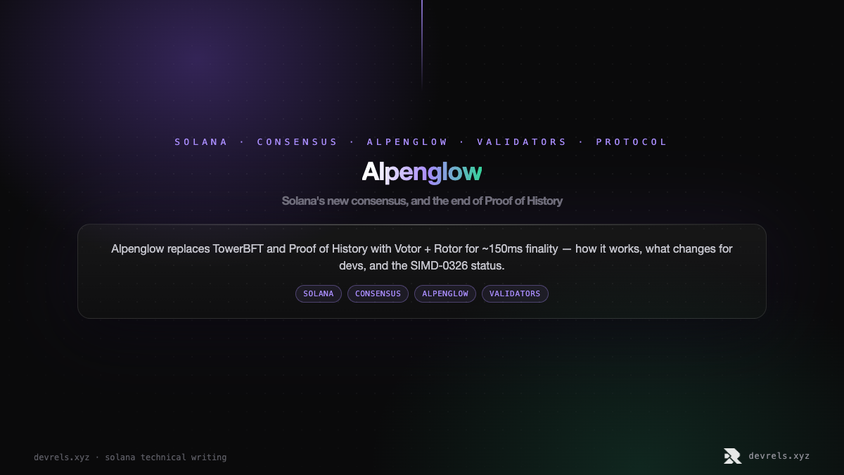 Alpenglow: Solana's new consensus, and the end of Proof of History