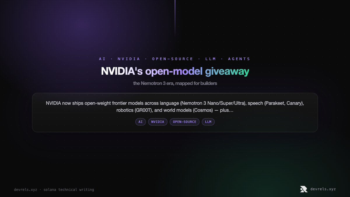 NVIDIA's open-model giveaway: the Nemotron 3 era, mapped for builders