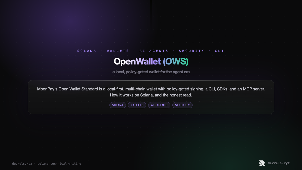 OpenWallet (OWS): a local, policy-gated wallet for the agent era