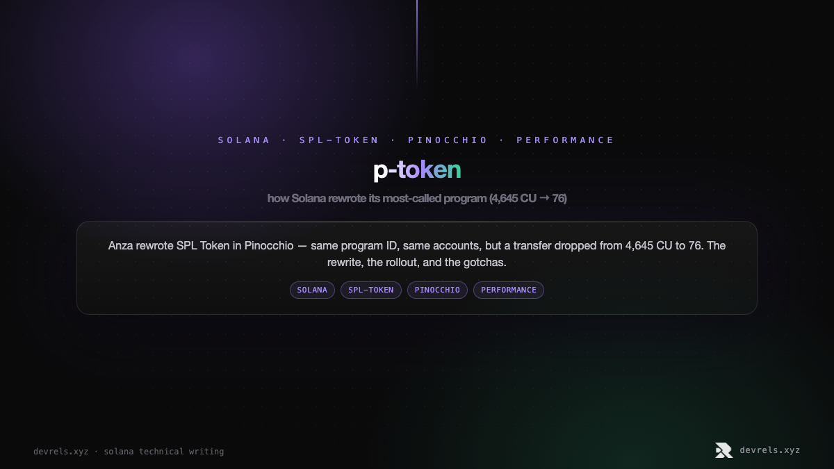 p-token: how Solana rewrote its most-called program (4,645 CU → 76)