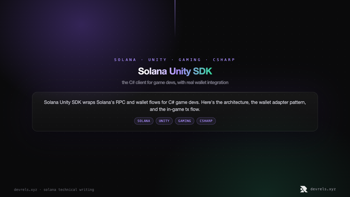 Solana Unity SDK: the C# client for game devs, with real wallet integration